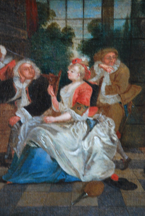 Arlequin, Scène d'Intérieur, XVIIIe siècle