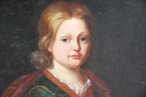 Child with dog school Late 17th century