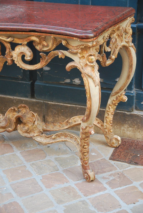 Louis XV Period Carved Wood Console