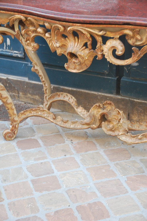 Louis XV Period Carved Wood Console