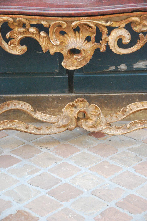 Louis XV Period Carved Wood Console