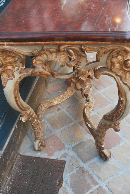 Louis XV Period Carved Wood Console