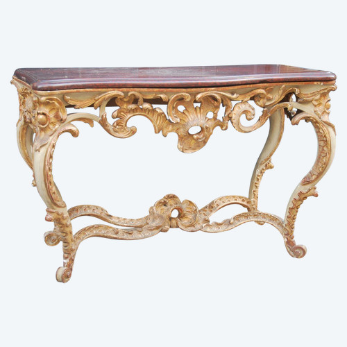 Louis XV Period Carved Wood Console