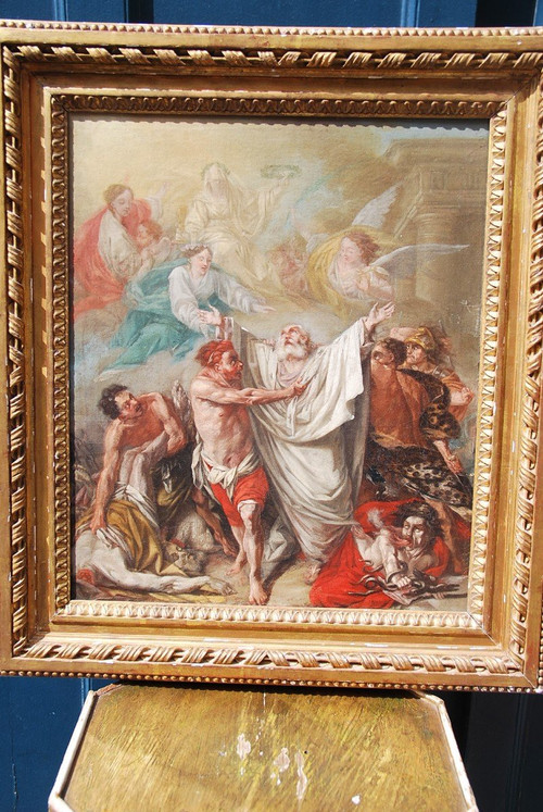 Martyre De Saint Denis, école XVIIIe siècle Suiveur De Van Loo