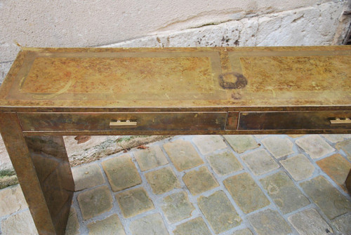 Konsole Aus Messing Um 1970