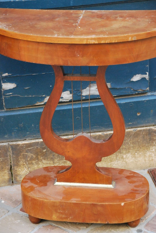 Coppia di piccole console in mogano Inghilterra