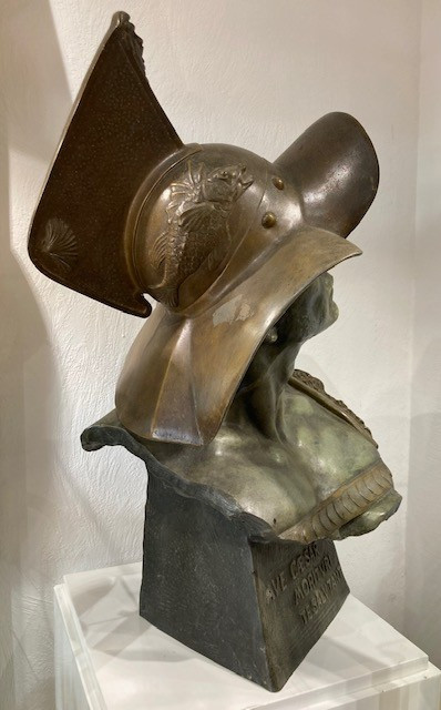 Richard AURILI (1834-1914) - Gladiateur - Ave Caesar Morituri Te Salutant - Sculpture en Régule