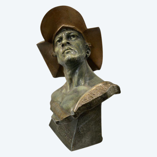 Richard AURILI (1834-1914) - Gladiateur - Ave Caesar Morituri Te Salutant - Sculpture en Régule