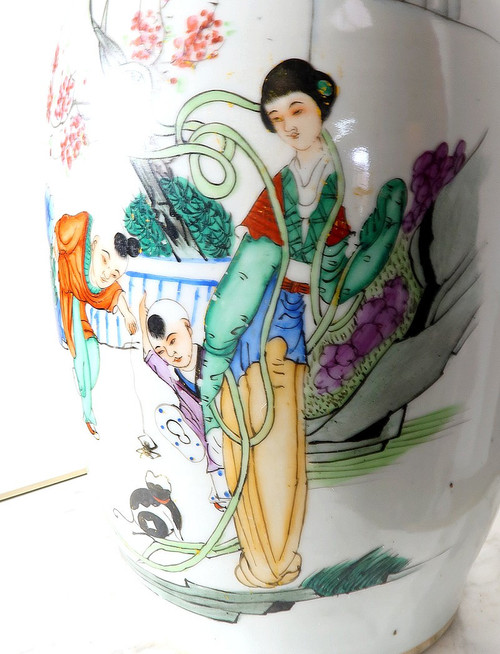 Porcelain Baluster Vase, China - Early 20th century