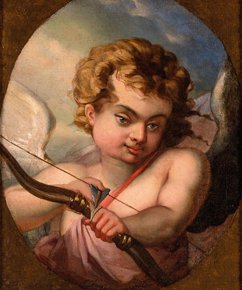 Cupido che scocca la sua freccia, Scuola francese del Settecento