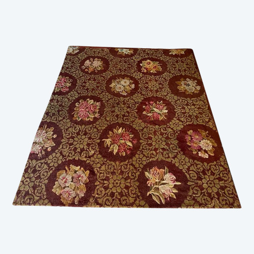 Tappeto Aubusson d'epoca Carlo X, 1825 circa.