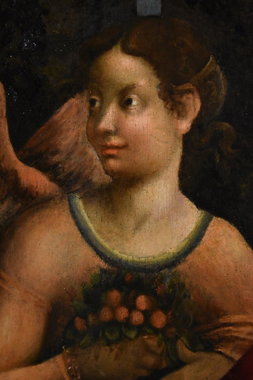 Madonna col Bambino, due angeli e Giovanni Battista, Scuola di Antonio Allegri, Correggio