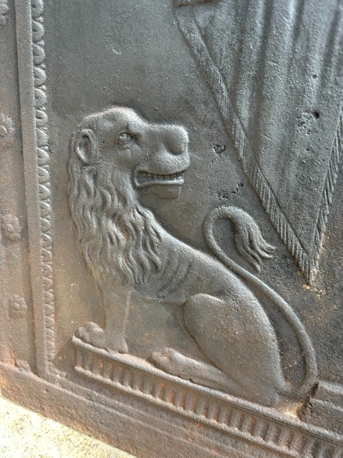 PLAQUE DE CHEMINEE NEOCLASSIQUE LE DIEU MARS