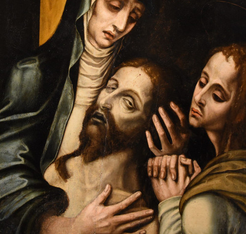 La Pietà With Saint John, Luis De Morales, Called 'el Divino' (badajoz 1509 - 1586) workshop Of