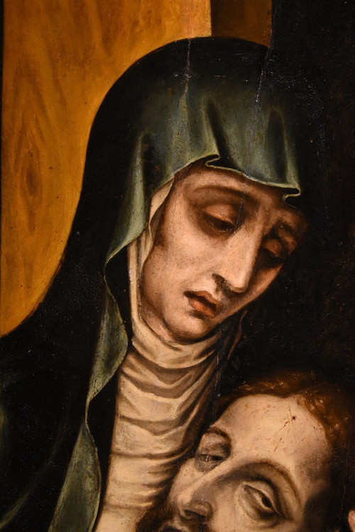La Pietà With Saint John, Luis De Morales, Called 'el Divino' (badajoz 1509 - 1586) workshop Of