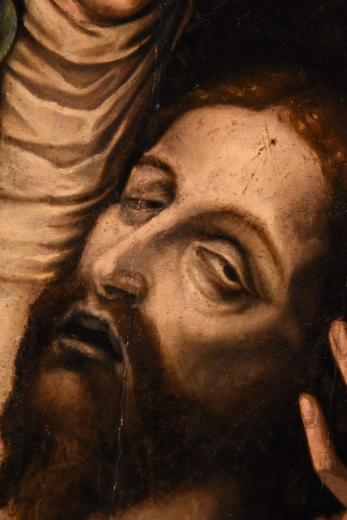La Pietà With Saint John, Luis De Morales, Called 'el Divino' (badajoz 1509 - 1586) workshop Of