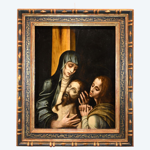 La Pietà With Saint John, Luis De Morales, Called 'el Divino' (badajoz 1509 - 1586) workshop Of