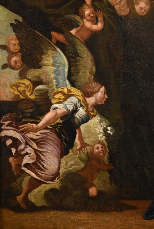 L'Annonciation, Girolamo Bonini, Dit Anconitano (Ancône 1600 - Bologne 1680 c.)