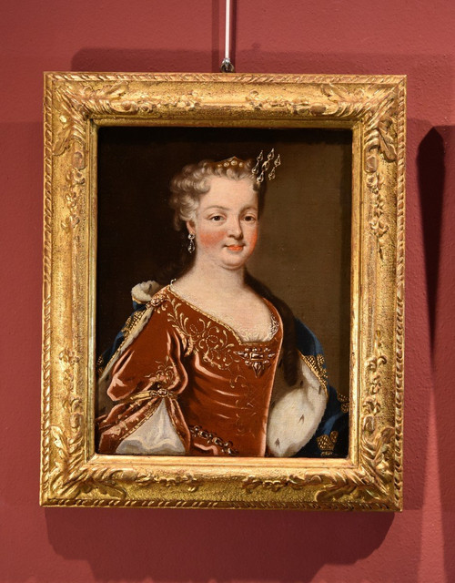 König Ludwig XV. von Frankreich mit Königingemahlin Maria Leszczyńska und Pierre Gobert (1662–1744)