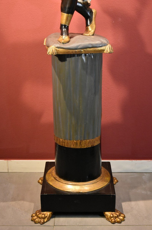 Antike Skulptur einer maurischen Frau, Venedig 19. Jahrhundert