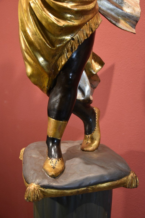 Antike Skulptur einer maurischen Frau, Venedig 19. Jahrhundert