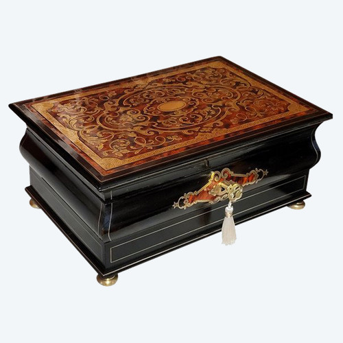 Boulle Marquetry Watch Holder Box, large dimensions