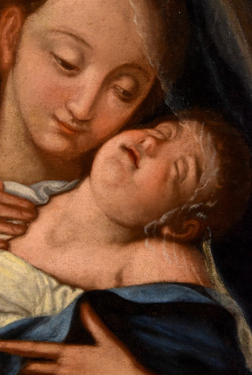 Die Jungfrau mit dem Kind, Giovan Battista Salvi Il Sassoferrato (1609 - 1685) Nachfolger De