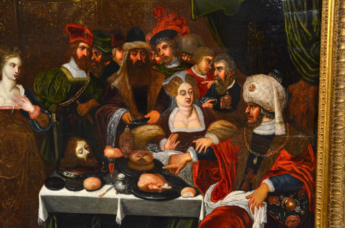 Gaspar van den Hoecke (Anversa, 1585 – 1648) Il banchetto di Erode