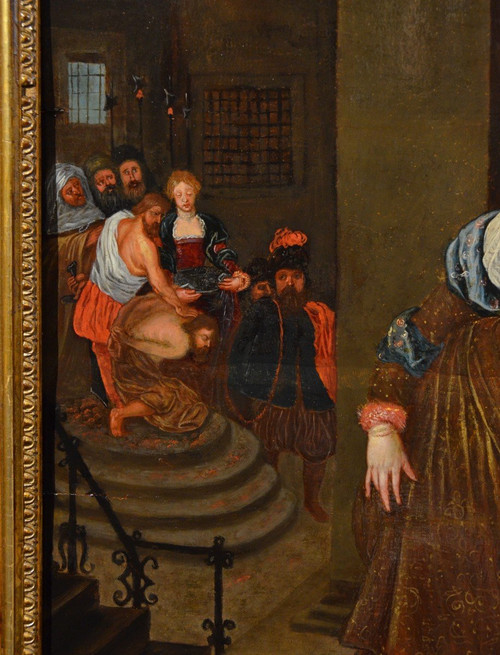 Gaspar van den Hoecke (Anversa, 1585 – 1648) Il banchetto di Erode
