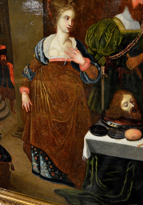 Gaspar van den Hoecke (Anversa, 1585 – 1648) Il banchetto di Erode