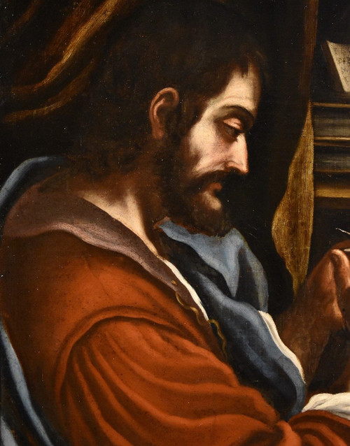 Saint Marc l'Evangéliste, Bartolomeo Gennari (cento, 1594 - Bologne, 1661) Attribuable à