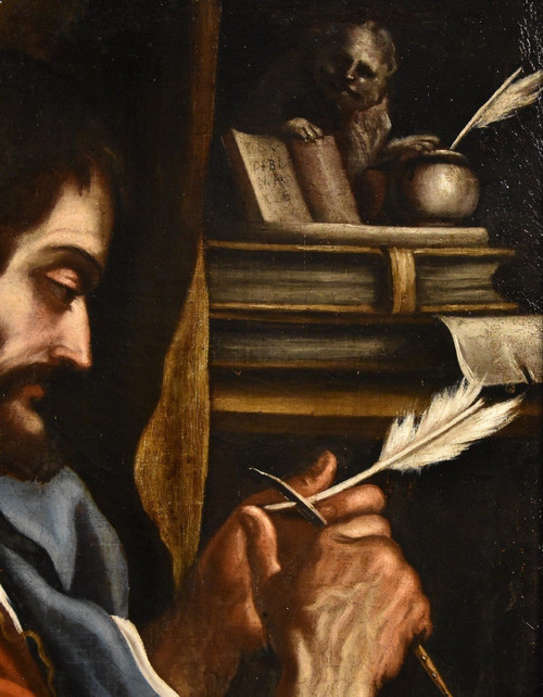 Saint Marc l'Evangéliste, Bartolomeo Gennari (cento, 1594 - Bologne, 1661) Attribuable à