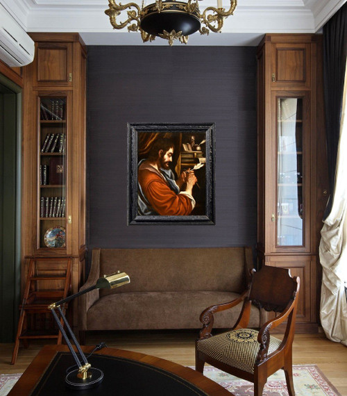 Saint Marc l'Evangéliste, Bartolomeo Gennari (cento, 1594 - Bologne, 1661) Attribuable à