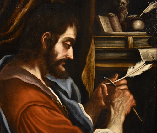 Saint Marc l'Evangéliste, Bartolomeo Gennari (cento, 1594 - Bologne, 1661) Attribuable à