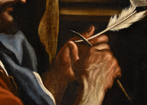 Saint Marc l'Evangéliste, Bartolomeo Gennari (cento, 1594 - Bologne, 1661) Attribuable à