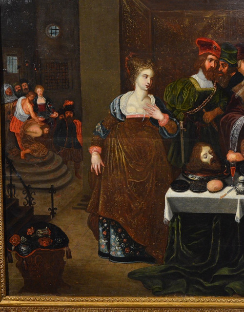 Das Festmahl des Herodes, Gaspar Van Den Hoecke (Antwerpen, 1585 - 1648)