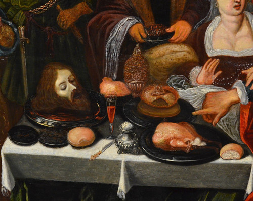 Das Festmahl des Herodes, Gaspar Van Den Hoecke (Antwerpen, 1585 - 1648)