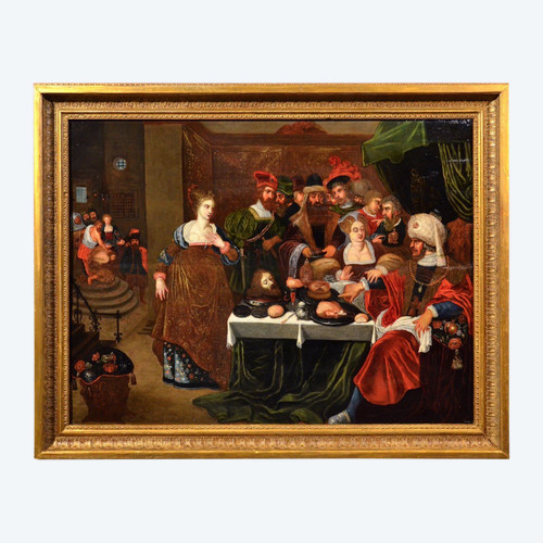 Das Festmahl des Herodes, Gaspar Van Den Hoecke (Antwerpen, 1585 - 1648)
