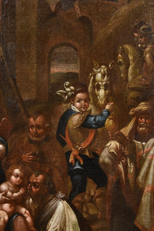 l'Adoration Des Mages, Jan Van Der Straet, Dit Giovanni Stradano (bruges 1523 - Florence 1605)