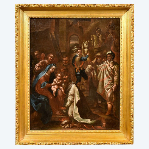 l'Adoration Des Mages, Jan Van Der Straet, Dit Giovanni Stradano (bruges 1523 - Florence 1605)