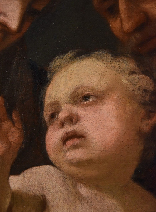 Die Heilige Familie, Domenico Piola (Genua 1627-1703) Umkreis
