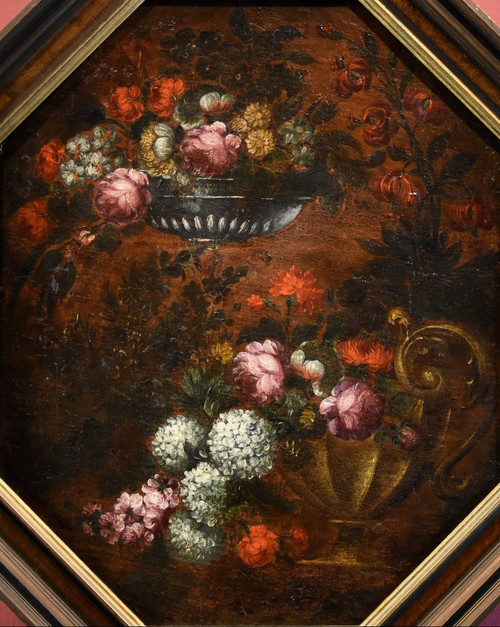 Blumenkomposition, Francesca Volò Smiller (Mailand, 1657 - 1700) Umkreis