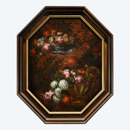 Blumenkomposition, Francesca Volò Smiller (Mailand, 1657 - 1700) Umkreis