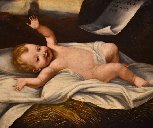 Enfant Jésus, Peintre Lombard Actif Au XVIIe Siècle