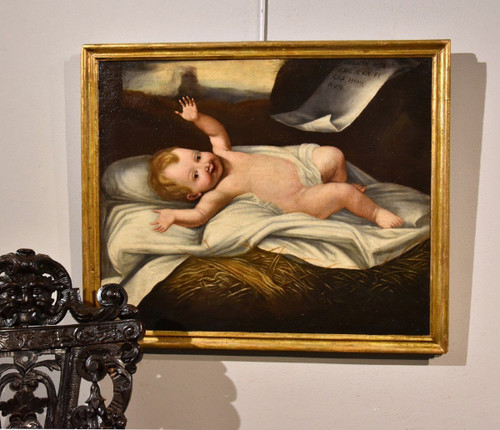 Enfant Jésus, Peintre Lombard Actif Au XVIIe Siècle
