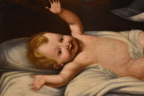 Enfant Jésus, Peintre Lombard Actif Au XVIIe Siècle