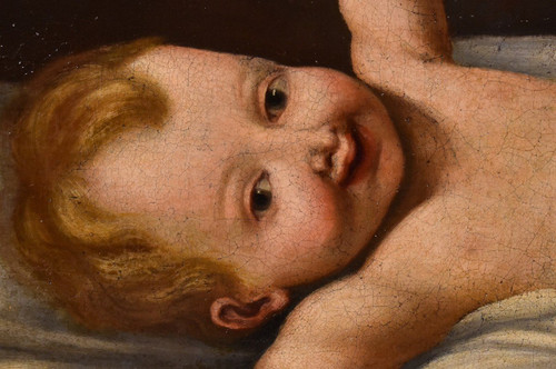 Enfant Jésus, Peintre Lombard Actif Au XVIIe Siècle