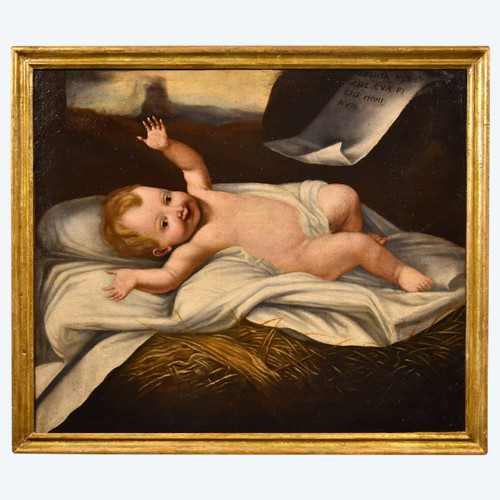 Enfant Jésus, Peintre Lombard Actif Au XVIIe Siècle