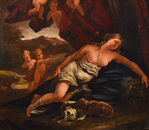 Le Repos De Diane, Guillaume Courtois Dit "il Borgognone" (Saint Hippolyte 1626 - Rom 1679)