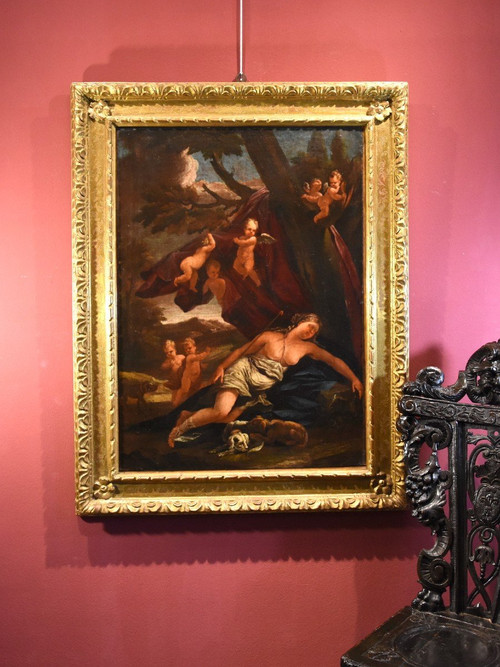 Le Repos De Diane, Guillaume Courtois Dit "il Borgognone" (Saint Hippolyte 1626 - Rom 1679)
